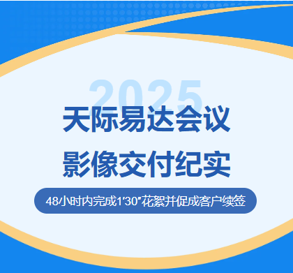 48小时内完成1′30″花絮并促成客户续签——天际易达会议影像交付纪实